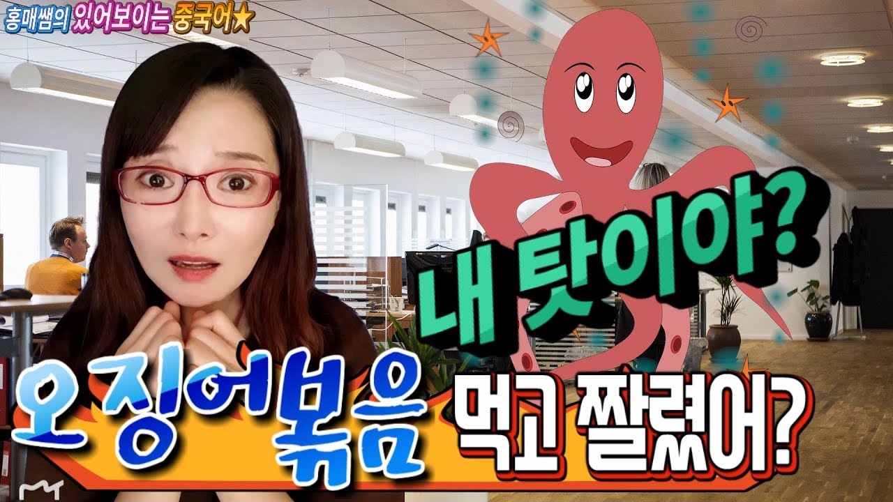 중국인이 매일쓰는 표현ㅣ사자성어ㅣ-오징어볶음 먹고 회사 짤렸어? 오징어 탓이야?