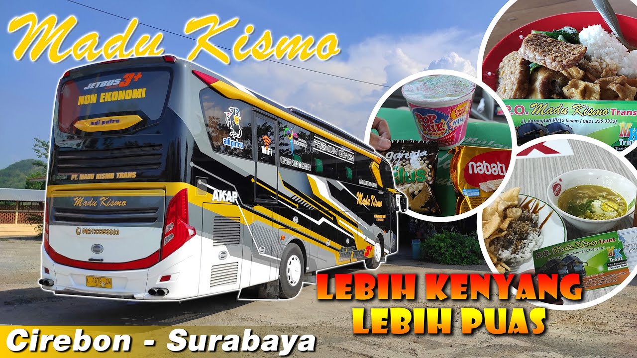 DUA KALI LEBIH KENYANG ❗ Ngetrip Naik Bus Madu Kismo Cirebon - Surabaya (Part 2)