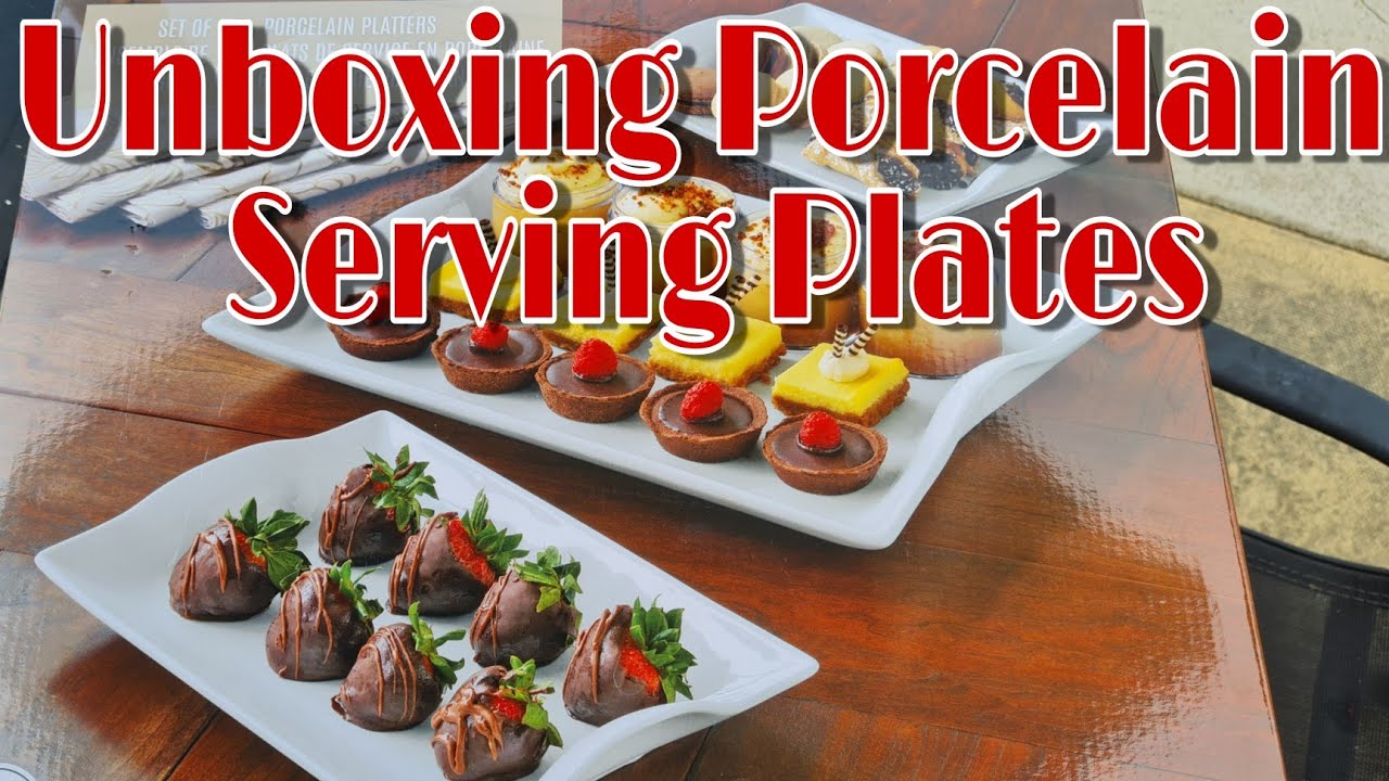 Unboxing Porcelain Serving Platters | Try Using This Beautiful Serving Plates