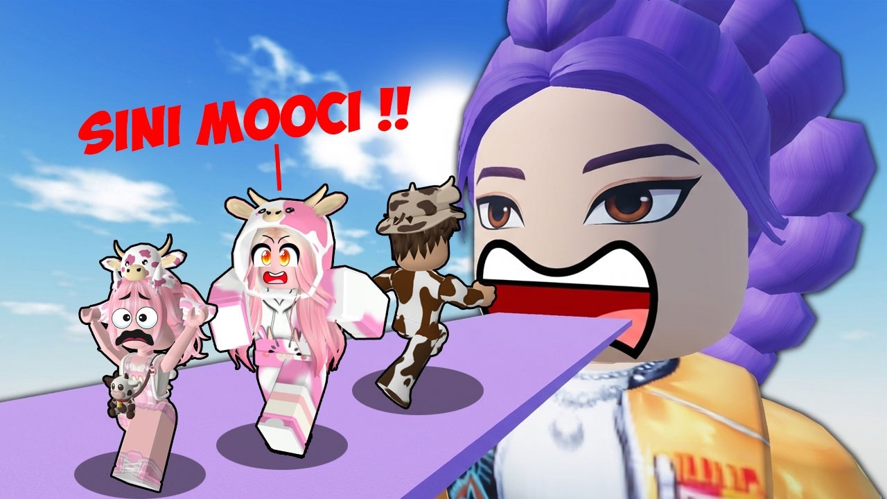 MOMON, MOOCI & MILO BERJUANG NAIK TEMBOK TINGGI UNTUK MASUK KE MULUT RUMI, MIRA & JINO DEMON HUNTER