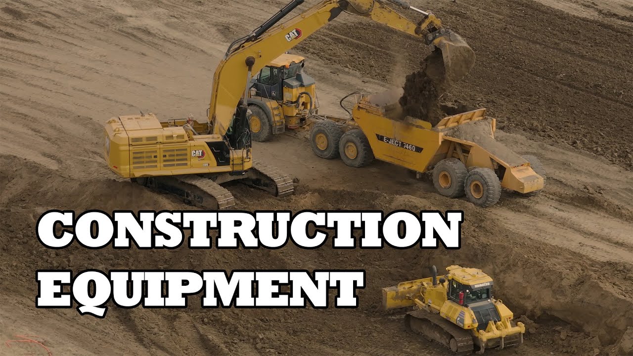 Construction Equipment and Heavy Roadbuilding in 4k