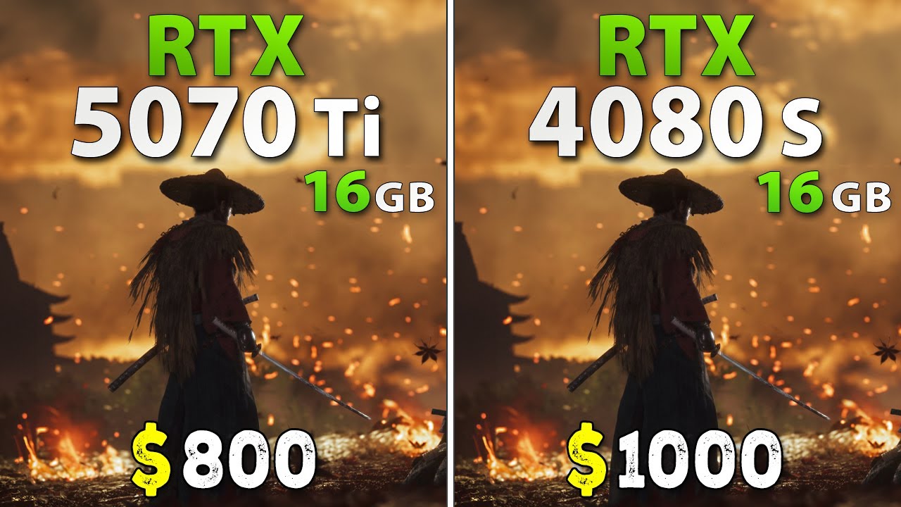 RTX 5070 Ti vs RTX 4080 SUPER - Test in 13 Games | 4K