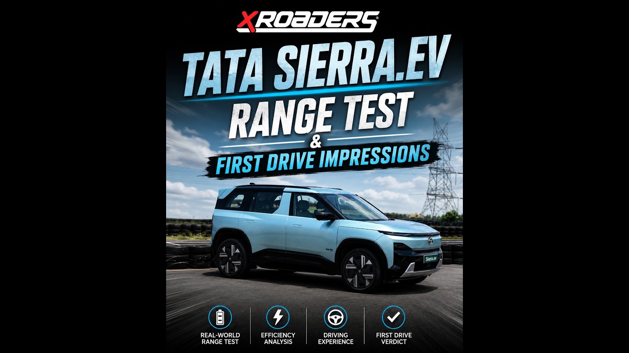 Tata Sierra.ev QWD 75: Тест запаса хода в реальных условиях, первые впечатления от вождения. #sie...