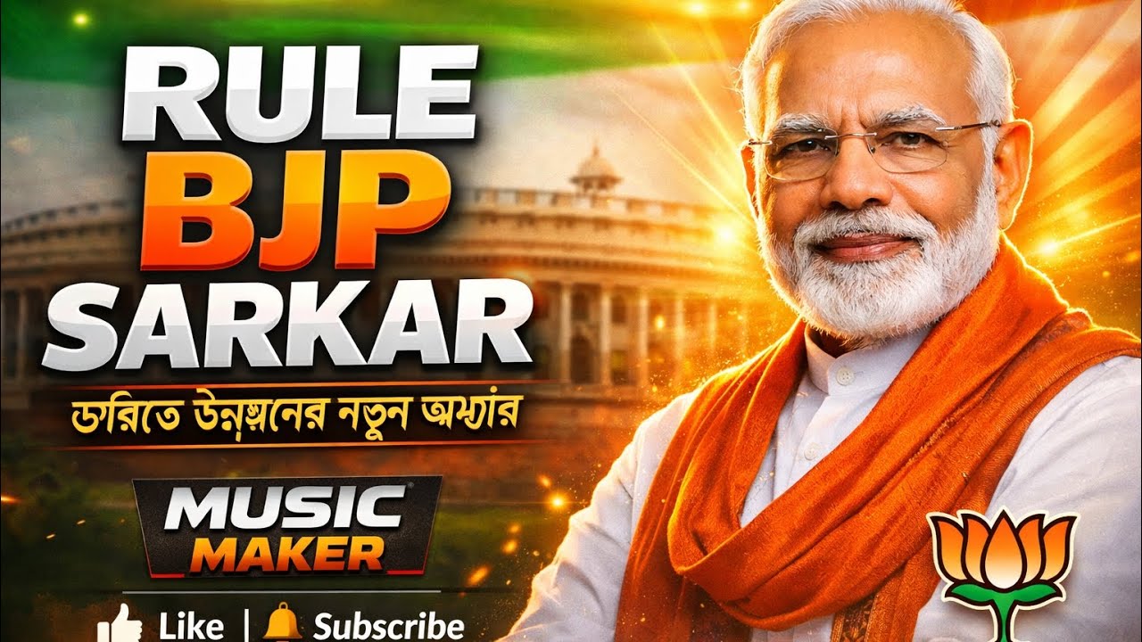 RULE BJP SARKAR (DJ SONG ) 2026 || @MUSICMAKERARIJIT #bjp #election 