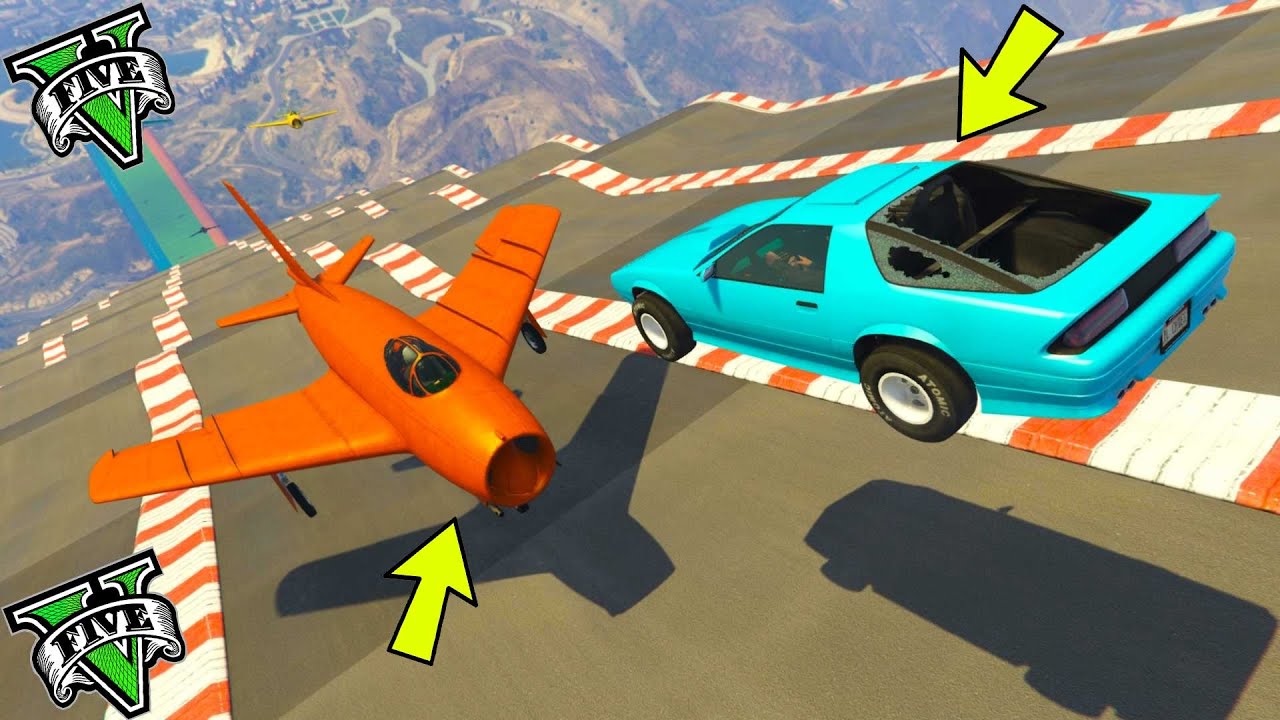 GTA 5 ONLINE 🐷 MEGA RAMPA TUTTI CONTRO DI ME 8888% ESTREMO !!! 🐷 DAJE !!
