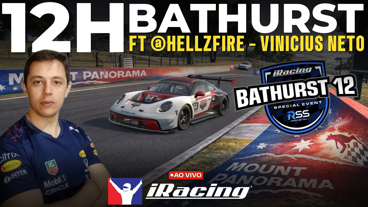 🔴12HORAS DE BATHURST COM @HellzFire_GT ❗aula❗treinamento ❗pintura ❗loja