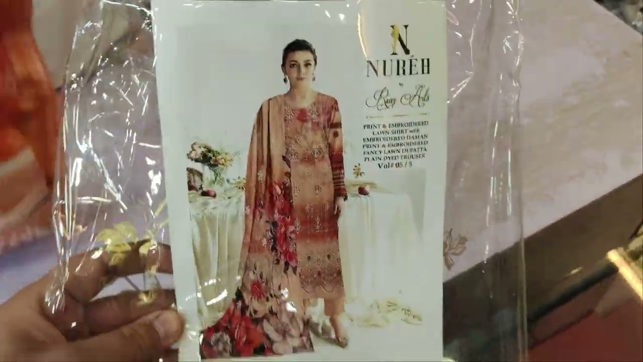 Nureh Eid Collection 🔥 chickenkari 3pc with Embroidered Lawn Dupata 2026 Collection 🔥