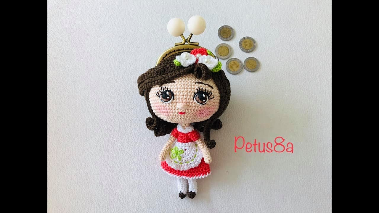 Monedero Muñeca Lista de Material amigurumis by Petus 1er. video