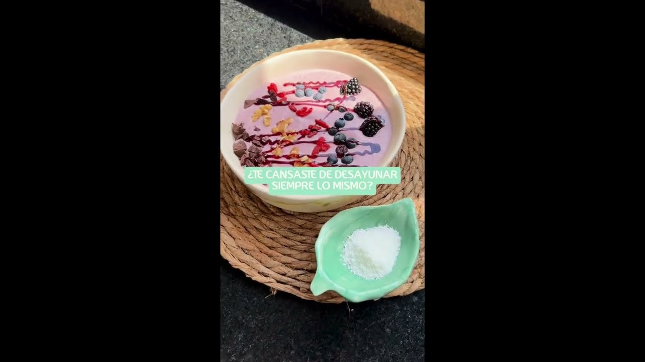 Idea de desayuno proteico.