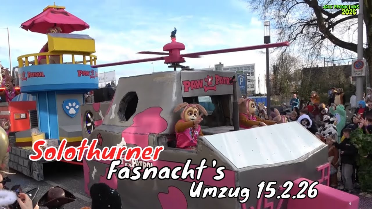 Solothurner Fasnacht 2026, Fasnachts Umzug, Sonntag