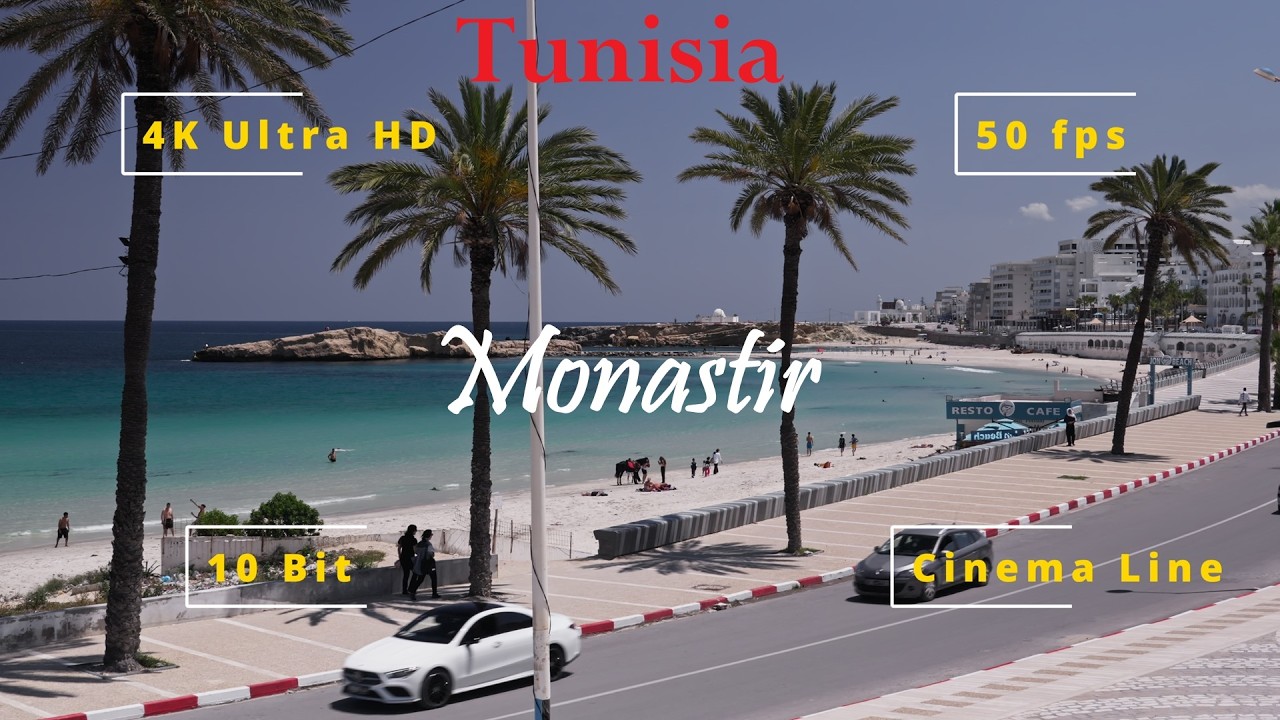 🇹🇳 Monastir 4K UHD | Medina, Ribat, Marina & Bourguiba Mausoleum | Tunisia Travel Vlog in 10-Bit