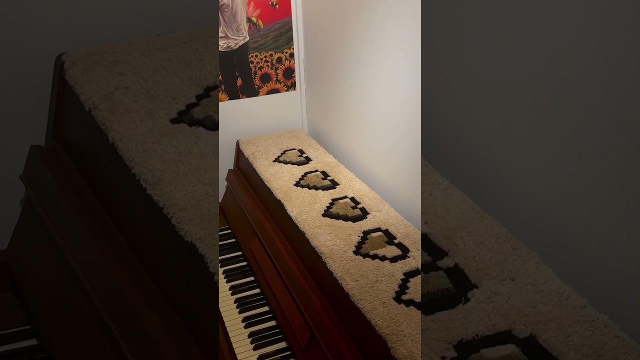 Custom piano rug for my brother. 🎹💫 