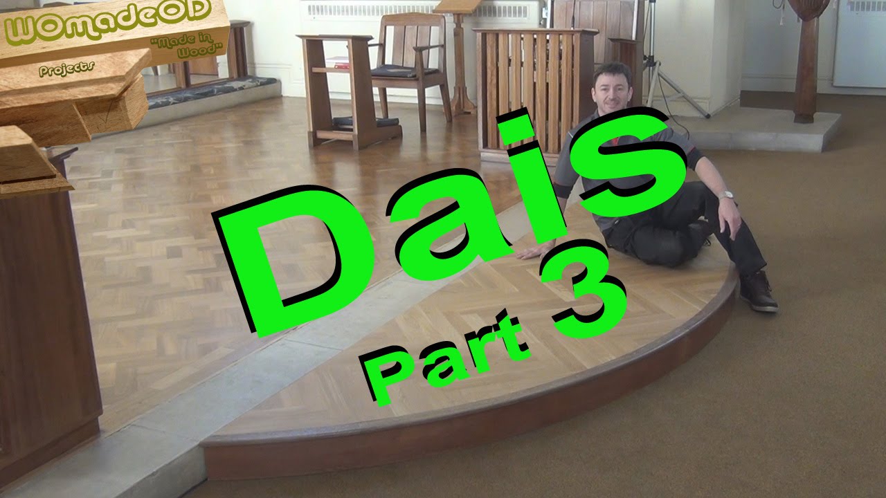 How to Make a Curved Platform - St.Johns Chancel Step part 3
