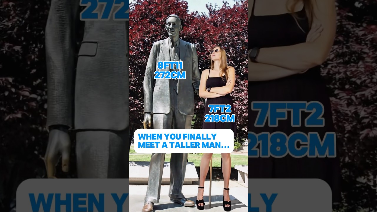 First time I felt small&hellip; #tallgirl #tallwoman #8ft11 #robertwadlow #7ft2#