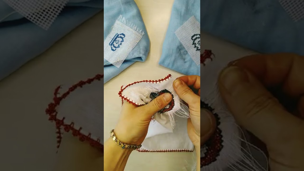 Kanaviçe nasıl kolay sökülür? Kanaviçe işlenmiş Bebek mendili ve bebek yüz örtüsü nasıl sökülür?
