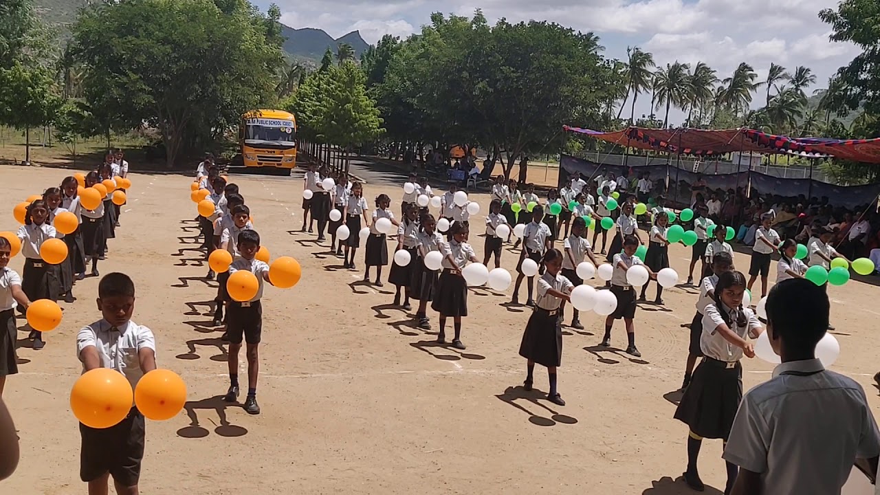 AM Public School -73rd independence day Celebration -Mass drill