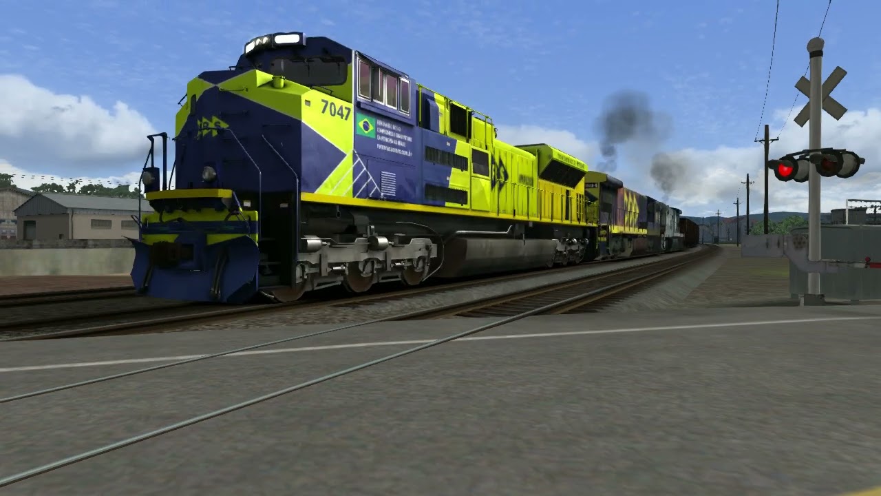 PASSAGEM SD70 MRS COM AUXILIO DE UMA C-30 MRS E UMA C30 DA QUINTELA FAMOSA QUINTELA