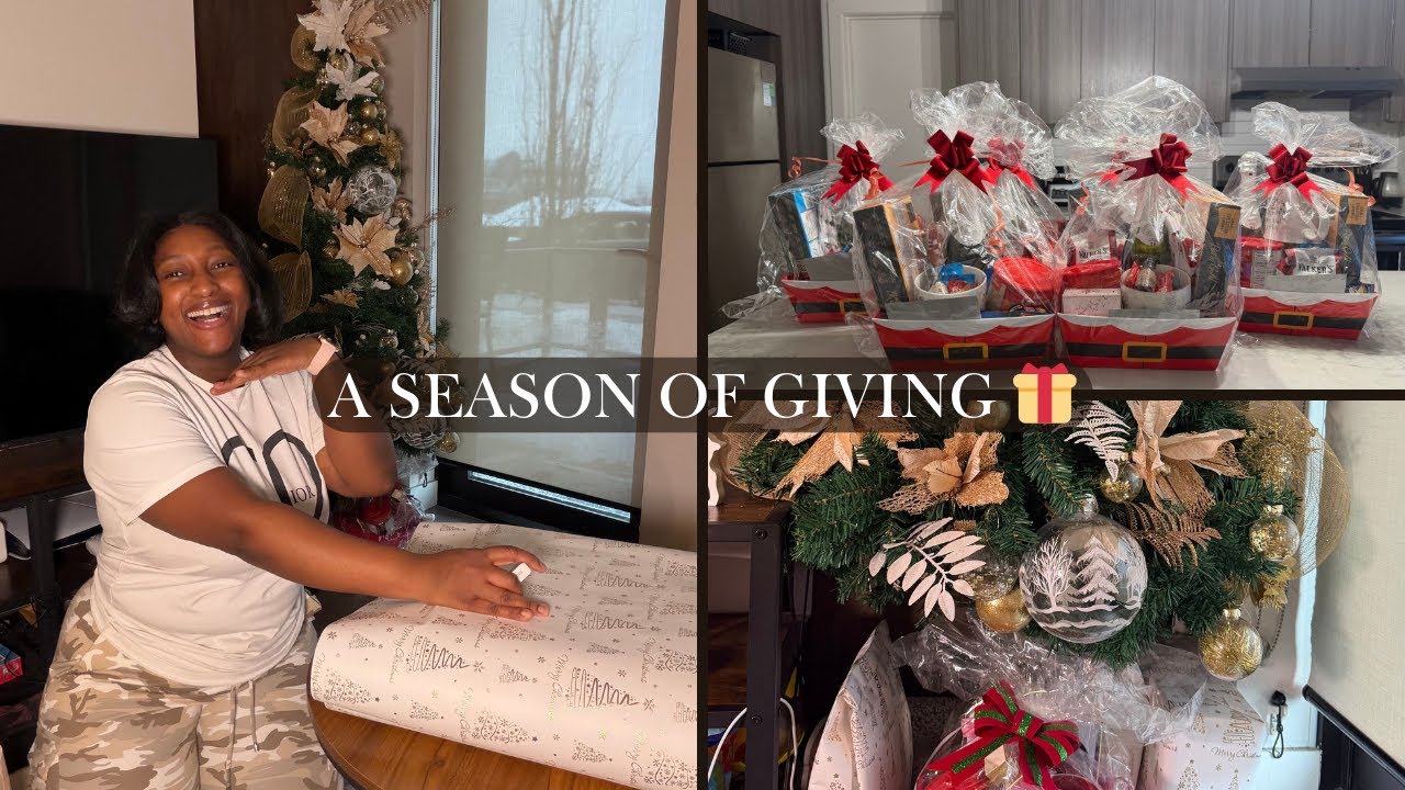 Vlogmas | Packing Christmas Hampers & Wrapping Gifts 🎁 | A Season of Giving