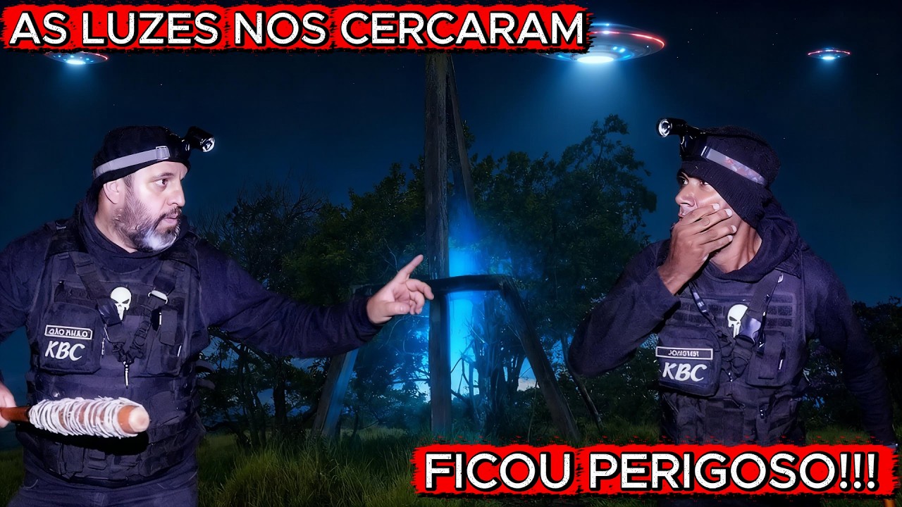 FICOU PERIGOSO! AS LUZES MISTERIOSAS NOS CERCARAM E ALGO SE APROXIMOU