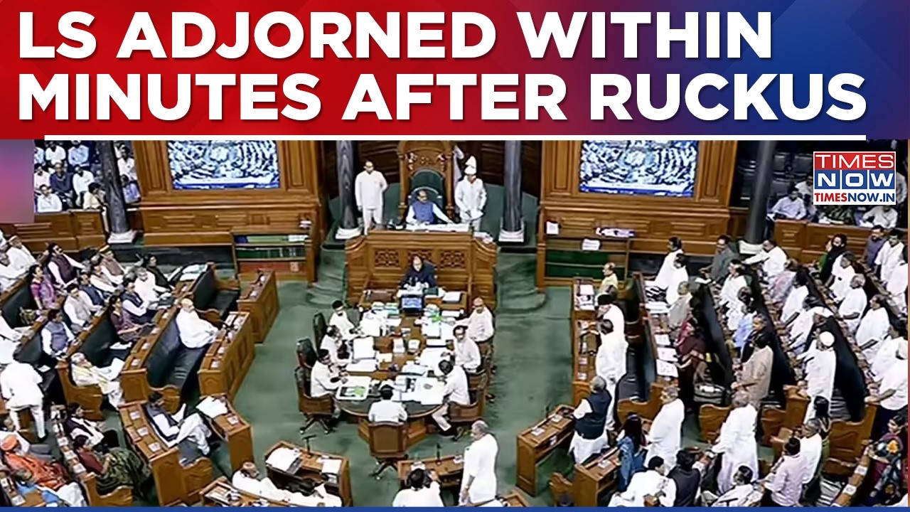 Another Day, Another Disruption; Lok Sabha Adjourned Within Minutes After Opposition's Disruption