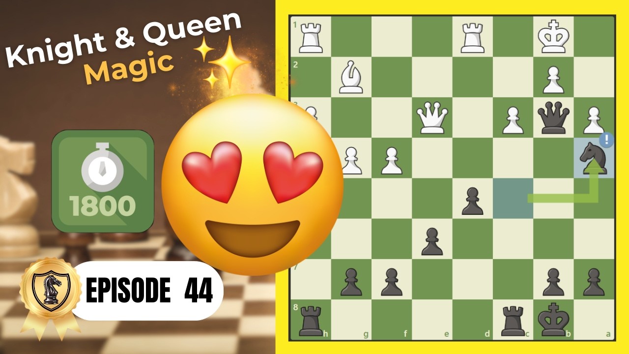 Tactical Knight & Queen Magic + a Solid Caro-Kann Draw | 1800 ELO Climb – Ep. 44