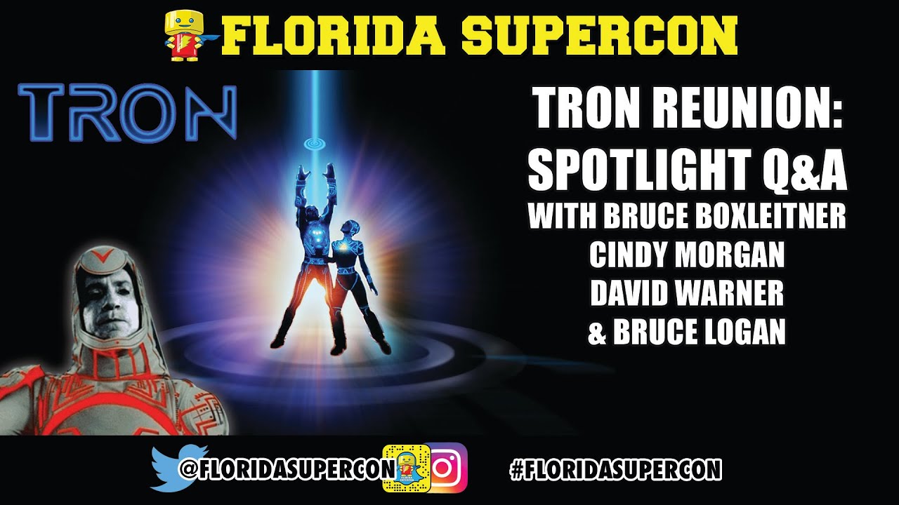 Tron Q&A with Bruce Boxleitner, Cindy Morgan, David Warner and Bruce Logan at Florida Supercon 2016