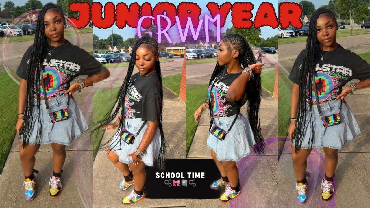 GRWM: FIRST DAY OF SCHOOL🫧 JUNIOR SZN (vlog, face routine, fit check, makeup, etc) || Zuri’s Empire