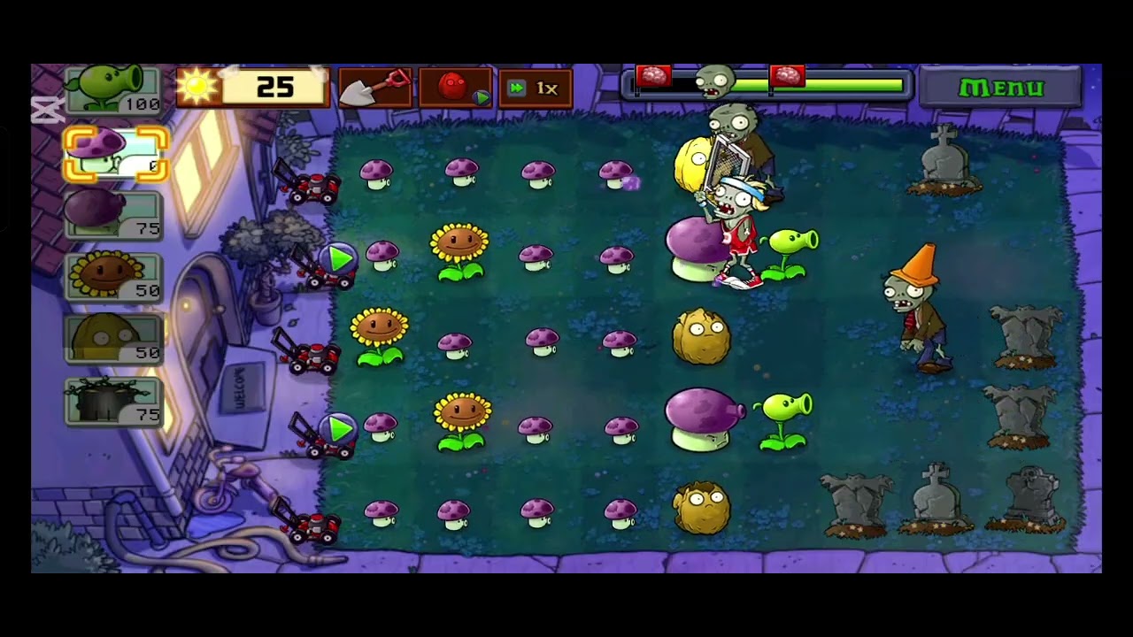PLAYING PVZ (14TH LEVEL) 🫛☀️🌻