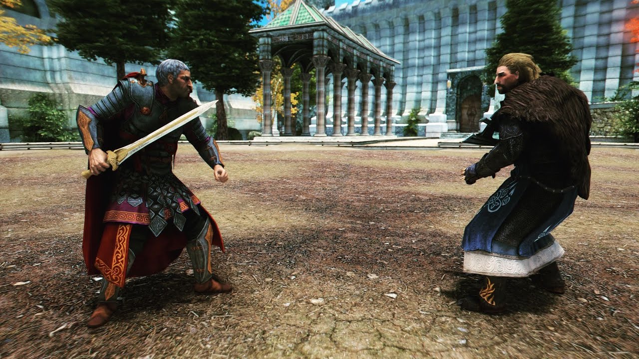 Skyrim NPC Battle - Ulfric Stormcloak Vs. General Tullius