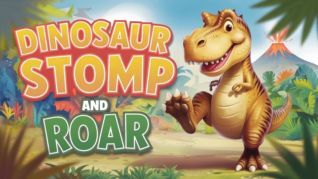 🦖 Dino Stomp & Roar! | Fun Dinosaur Song for Kids | Dance, Move & Sing Along! 🎶