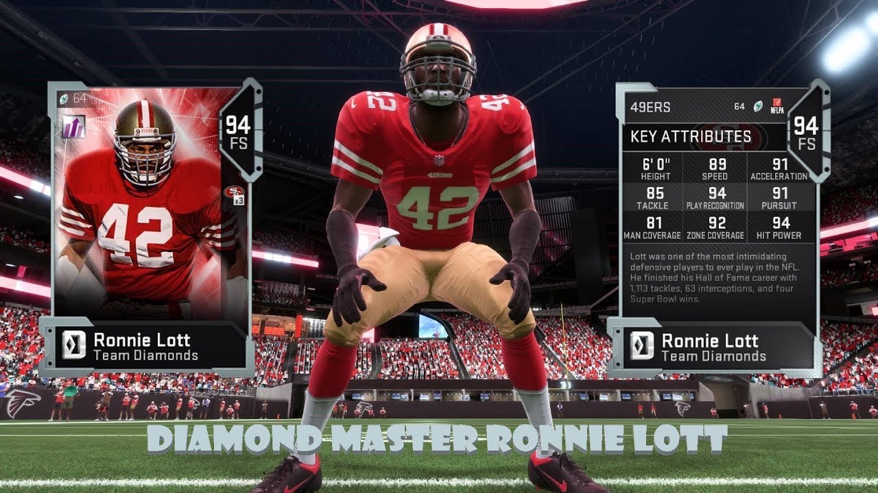 Madden 19 TEAM DIAMOND MASTER RONNIE LOTT!
