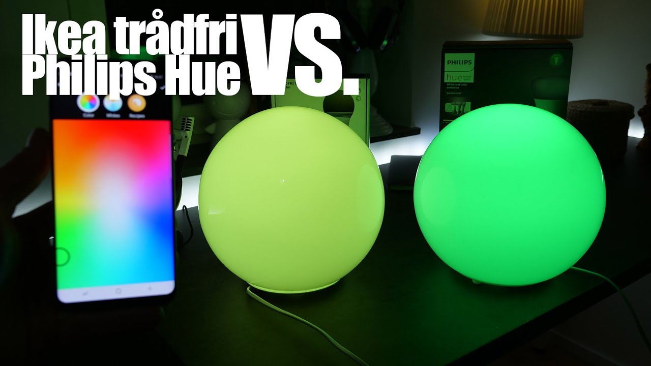 Test av smart belysning - Philips Hue vs. Ikea Trådfri