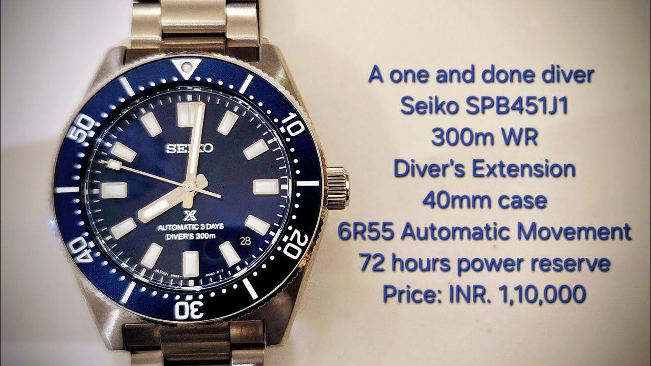 A One and done Premium Diver's watch - Seiko Prospex SPB451J1 #diver #luxury #trending #viral
