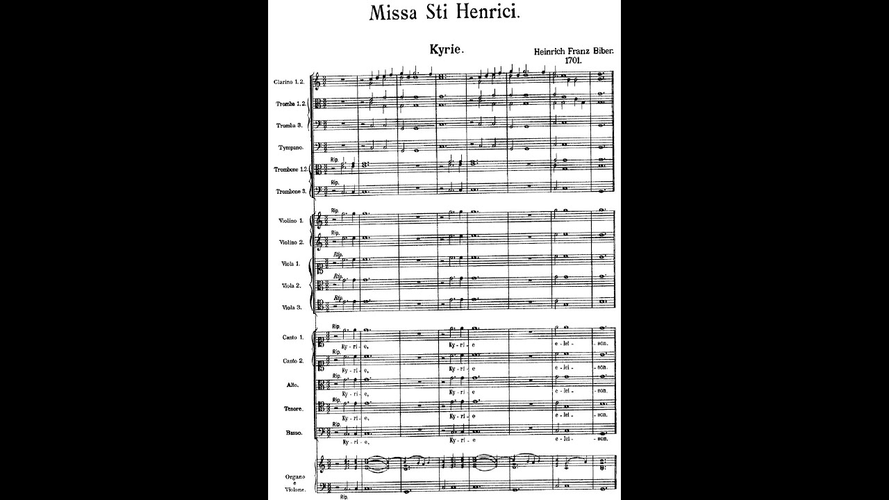 Heinrich Ignaz Franz Biber - Missa Sancti Henrici. {w/ score.}