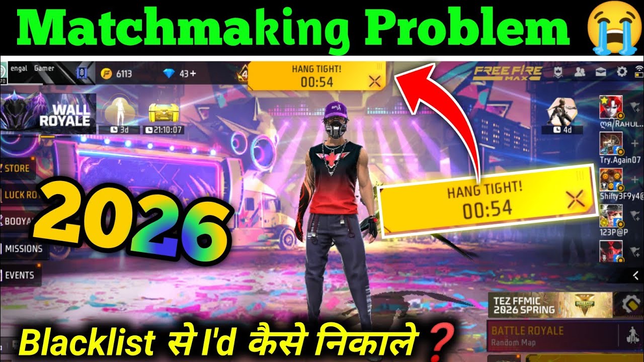 How To Fix Matchmaking Problem In Free Fire After Ob52 Update | Matchmaking Problem In Ff And Ff Max