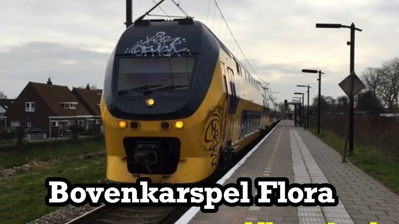 Treinen op station Bovenkarspel Flora - 30 januari 2020