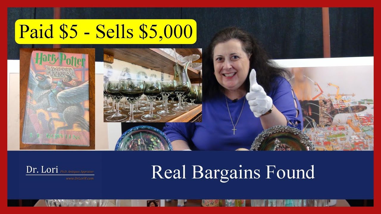 Real Bargains Found in Dumpsters & Goodwill | Harry Potter Book, Jewelry, Glassware by Dr. Lori