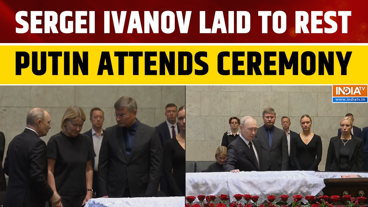 Putin Attends Farewell Ceremony of Sergei Ivanov, Honours Former Defence Minister in Moscow