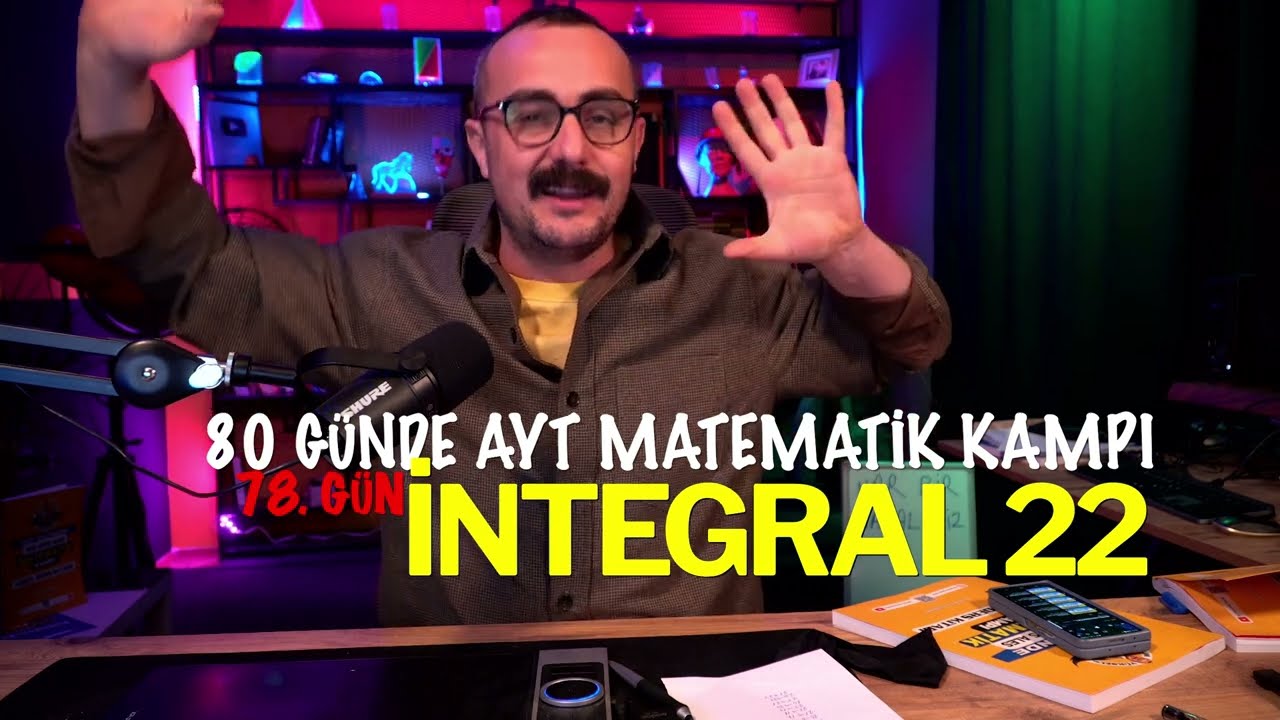🟥 İNTEGRAL 22  ✅  Alan Hesabı |  80 Günde AYT Matematik | AYT Matematik Kampı