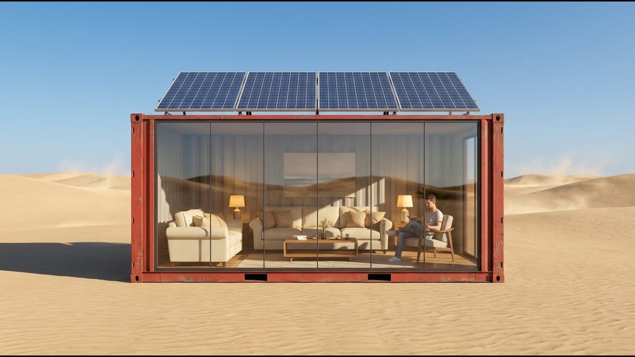 I Built a Luxury Room Inside an Old Cargo Container in the Desert