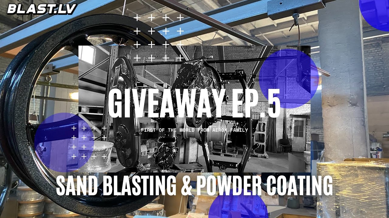 YAMAHA AEROX GIVEAWAY EP.5 | SAND BLASTING & POWDER COATING | LOOKS LIKE FROM FACTORY