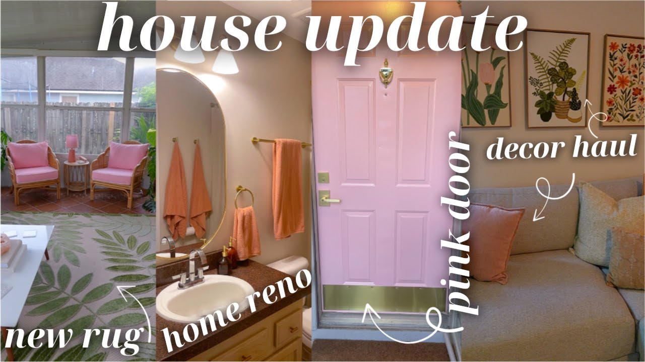 vlog: *huge* house update! new kitchen sink, painting the front door & home decor haul! 2025
