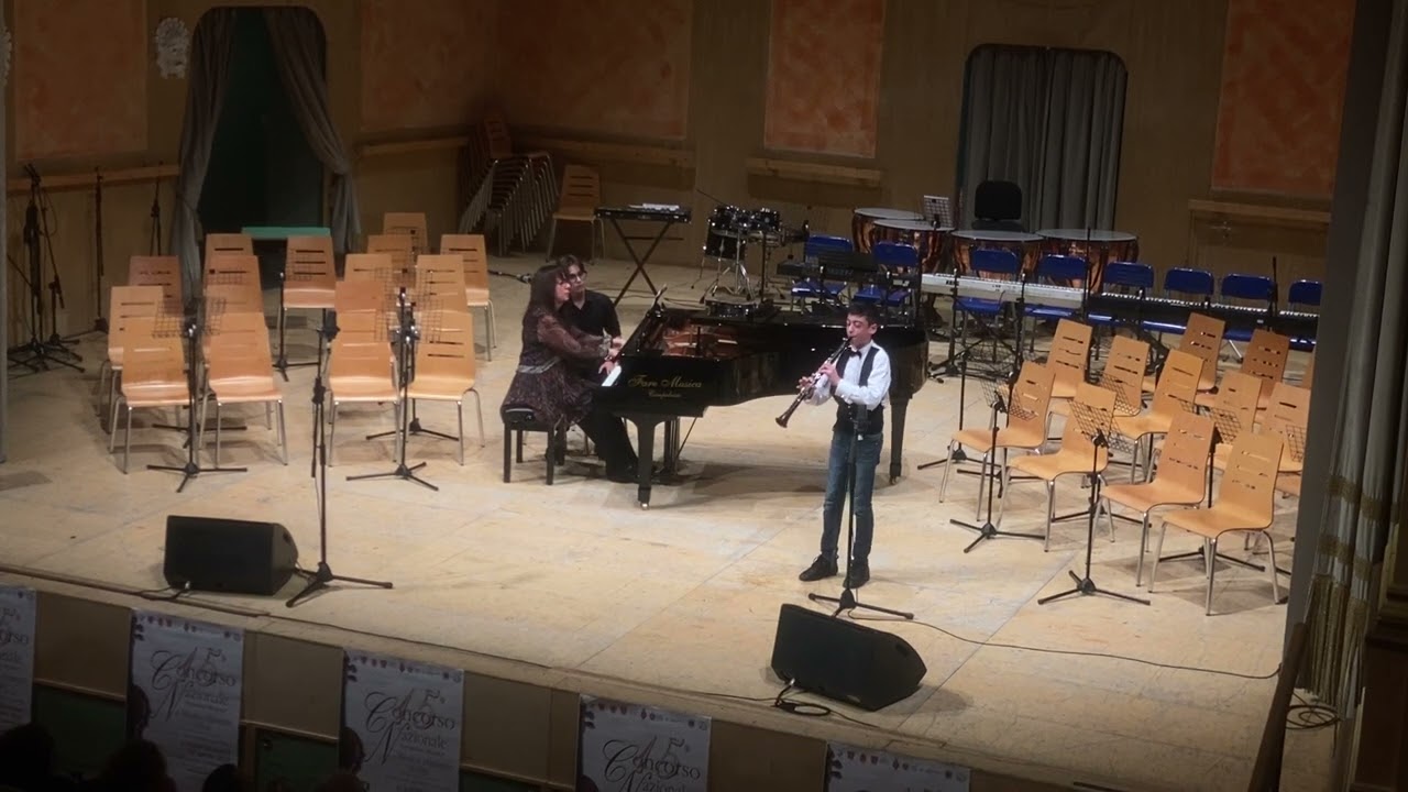 Damiano D'Angelo brano C. M. von Weber. Concertino op. 26 in Mib maggiore per clarinetto e orchestra