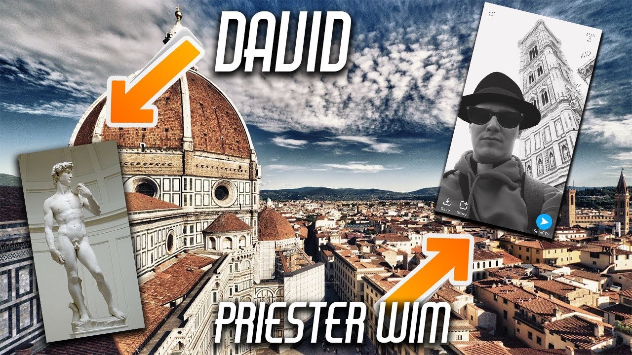 Priester Wim ontmoet David @ Firenze!