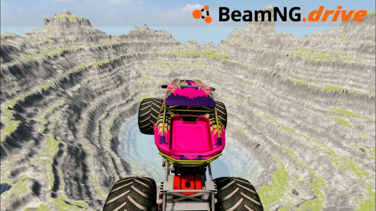 Monster Truck vs Leap of Death – Extreme Realistic Destruction | BeamNG Drive