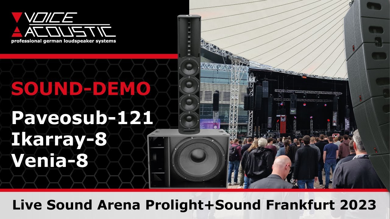 Voice-Acoustic | Sound-Demo @ Live Sound Arena Prolight + Sound 2023