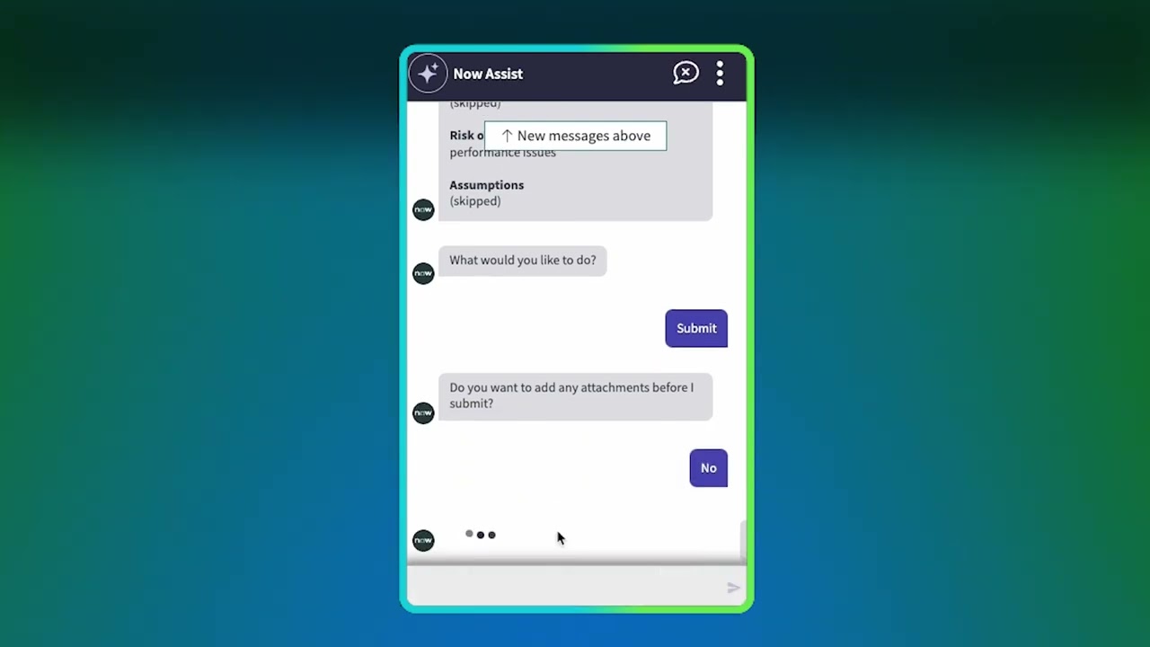Now Assist | Создавайте запросы, используя диалоговый интерфейс