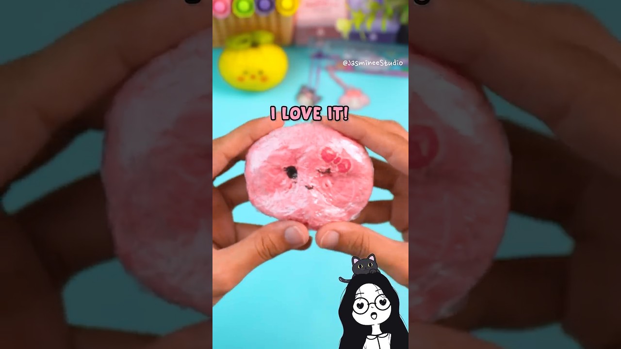 Я сделала своими руками мягкую игрушку-антистресс 🙀💗 Милая самодельная игрушка-антистресс #мягкая...
