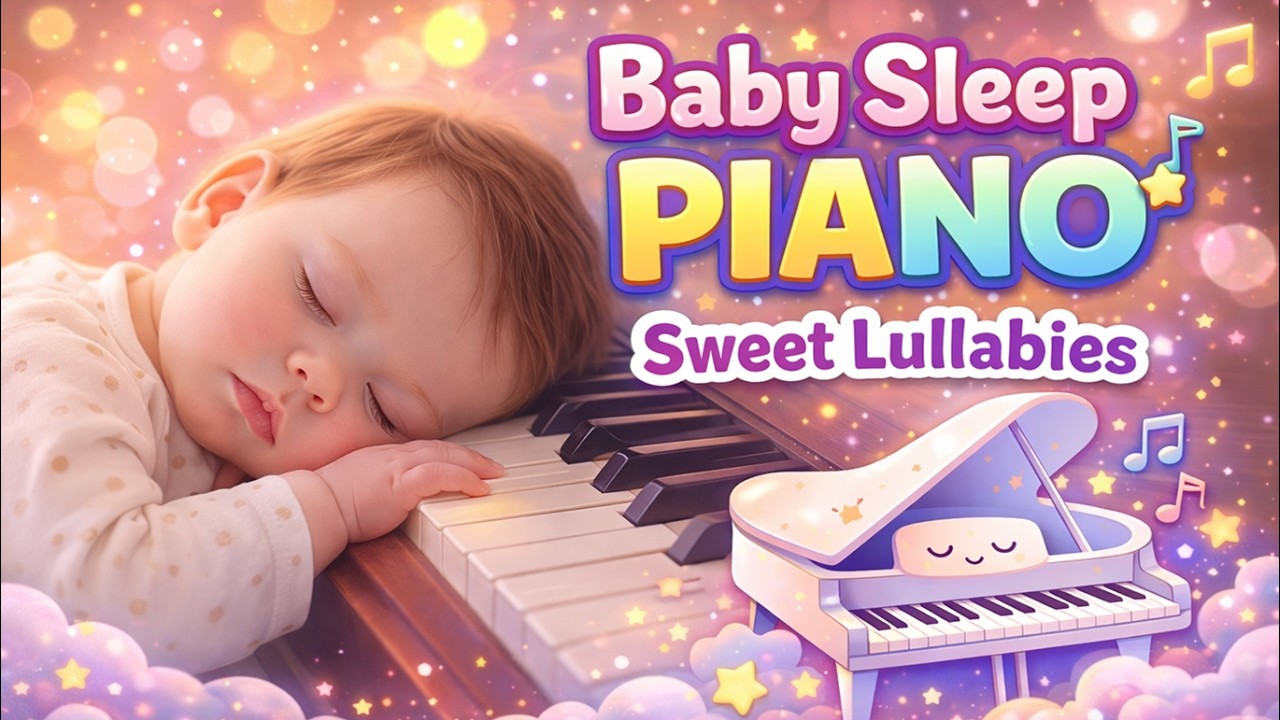 Gentle Piano Lullaby for Baby Sleep 🌙 Calm Music 1 Hour