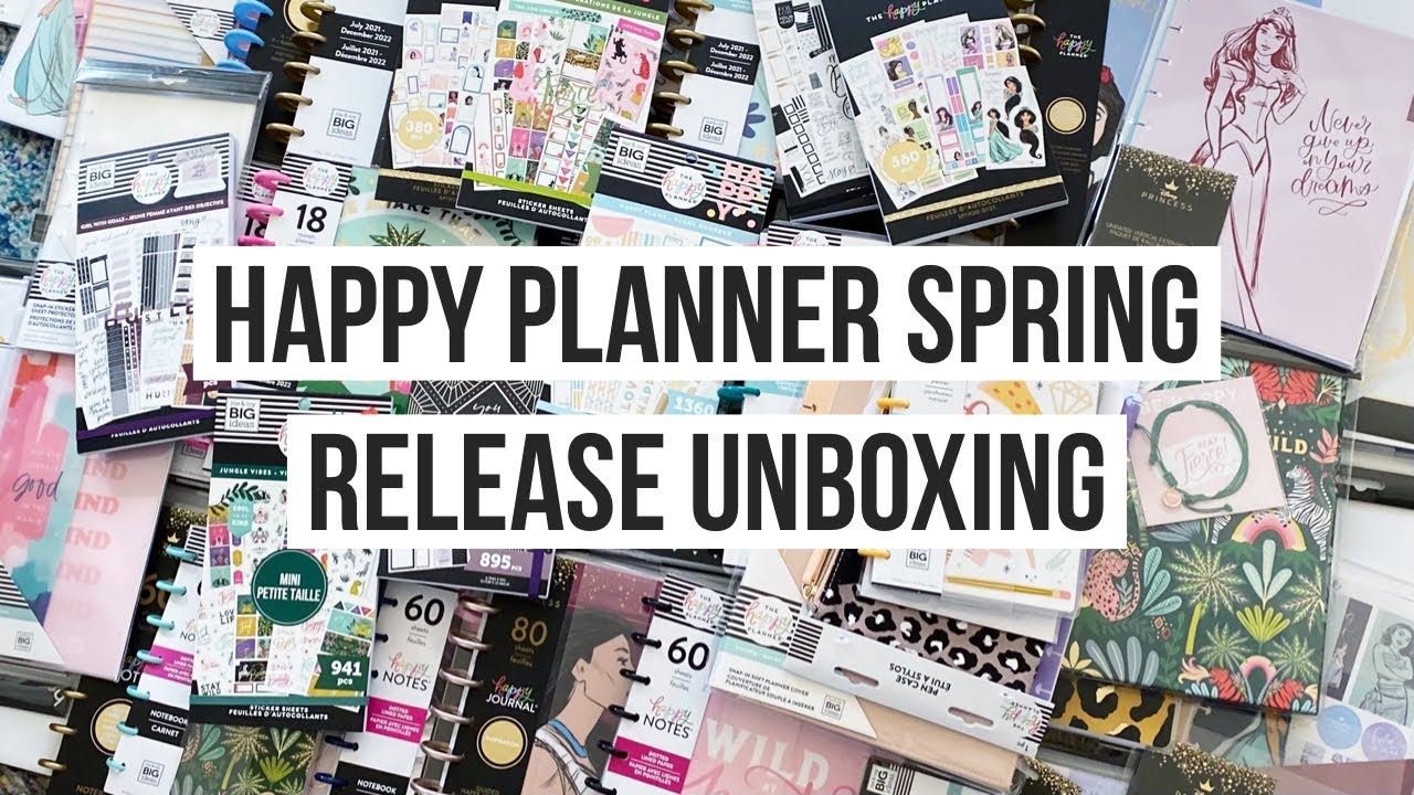 Распаковка моих НОВЫХ товаров из весенней коллекции 2021 года от The Happy Planner! | ОГРОМНАЯ ПО...